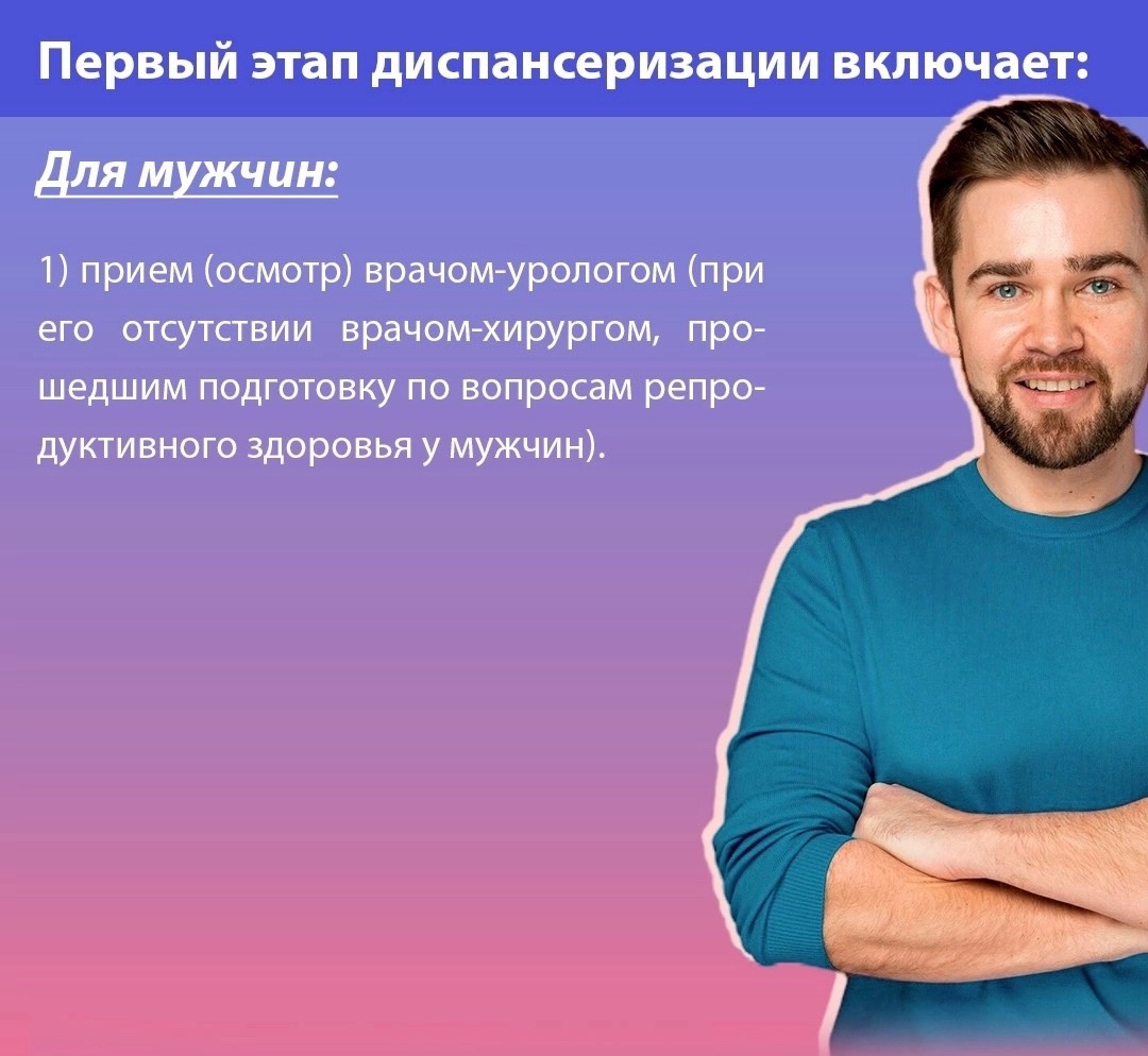 Диспансеризация для оценки репродуктивного здоровья мужчин и женщин