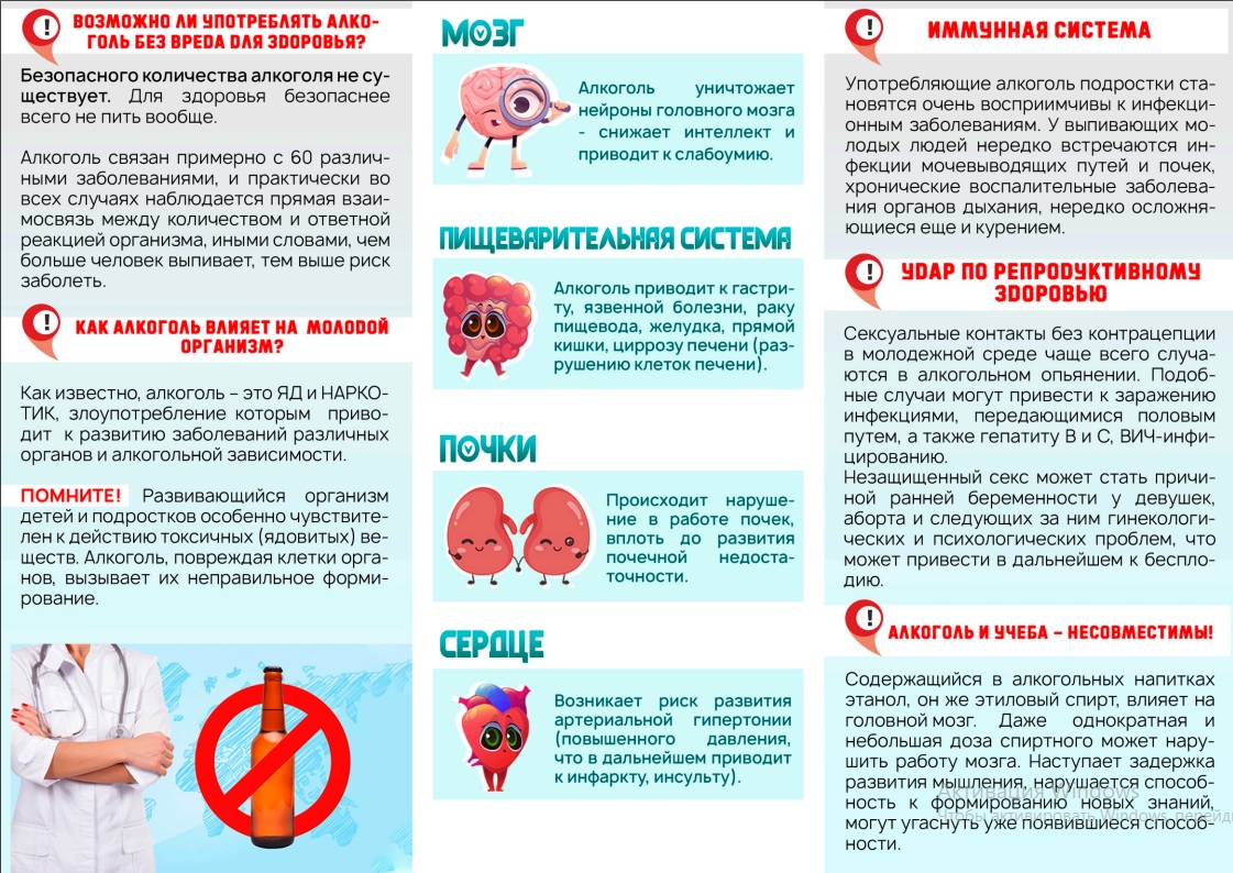 Хотите оставаться здоровыми и успешными - откажитесь от алкоголя!