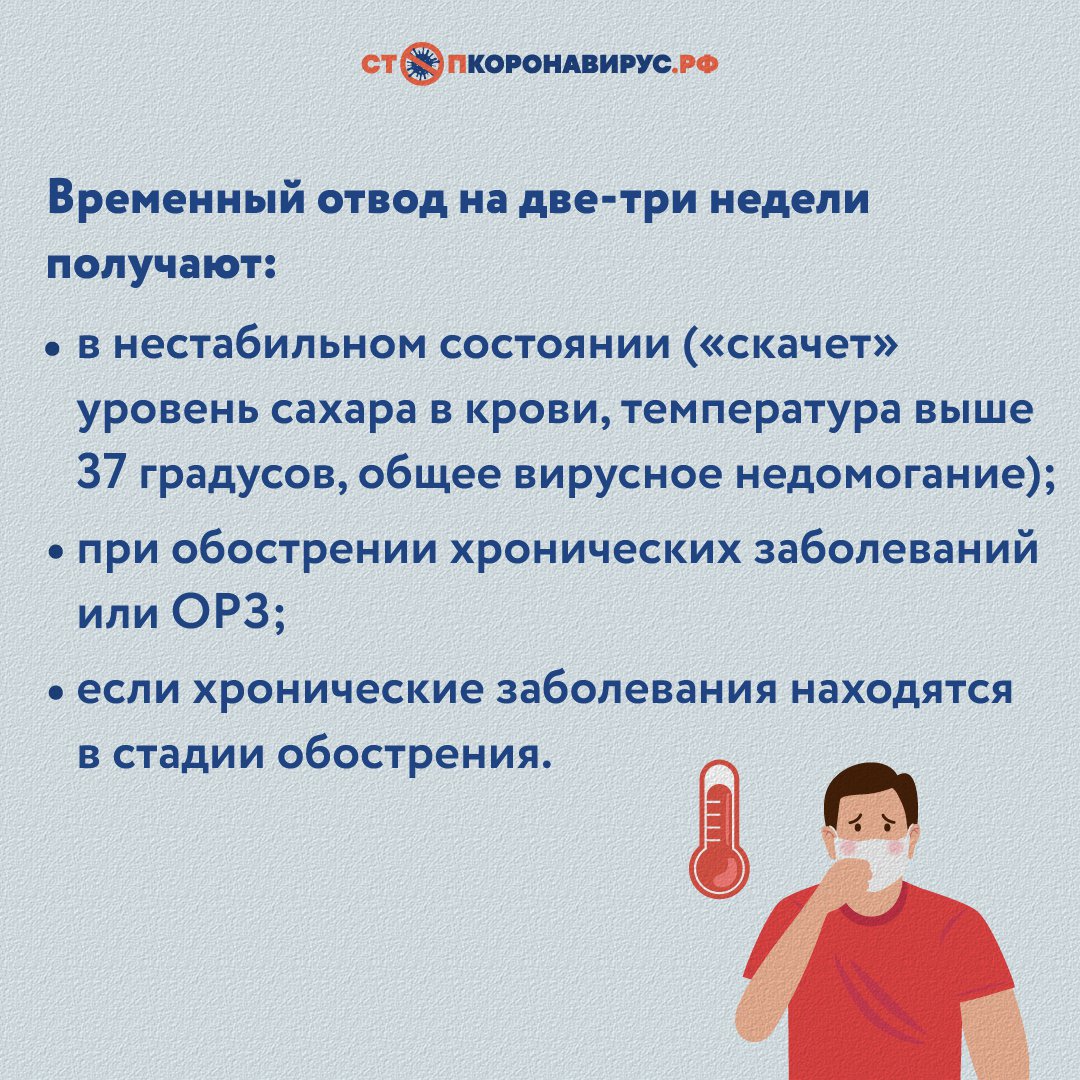 Что может стать основанием для медотвода от вакцинации?