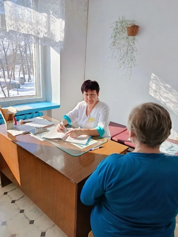 В селе Обанино Куртамышского муниципального округа прошла диспансеризация населения. ﻿