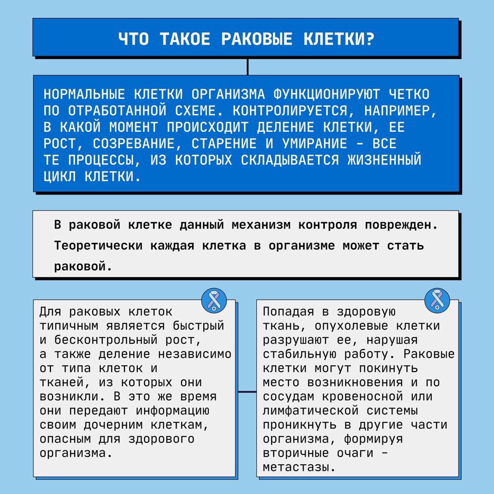 Что такое раковые клетки? Кто может заболеть раком? Какие бывают стадии рака?