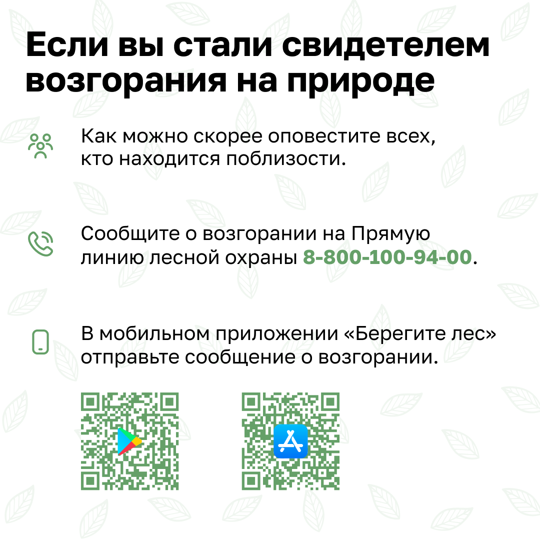 Берегите природу - соблюдайте правила пожарной безопасности!