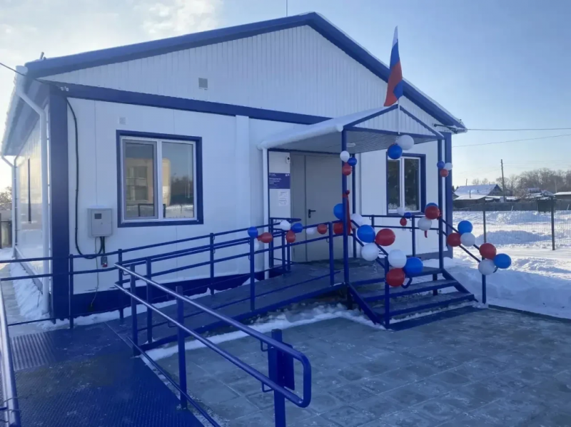 В селе Большая Рига Шумихинского муниципального округа состоялось открытие нового модульного фельдшерско- акушерского пункта