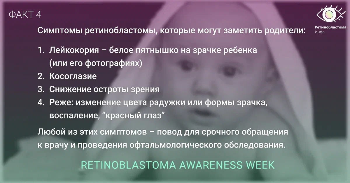 Что такое ретинобластома и какими симптомами сопровождается заболевание.