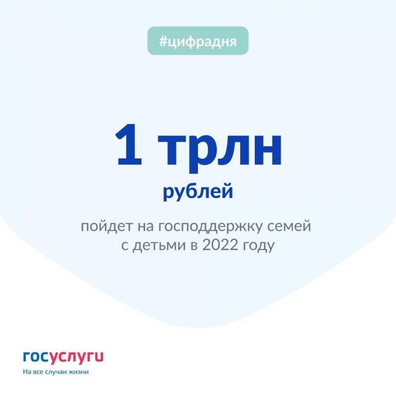 В 2022 году на господдержку материнства и детства в бюджетах ПФР и ФСС предусмотрено около 1 трлн рублей