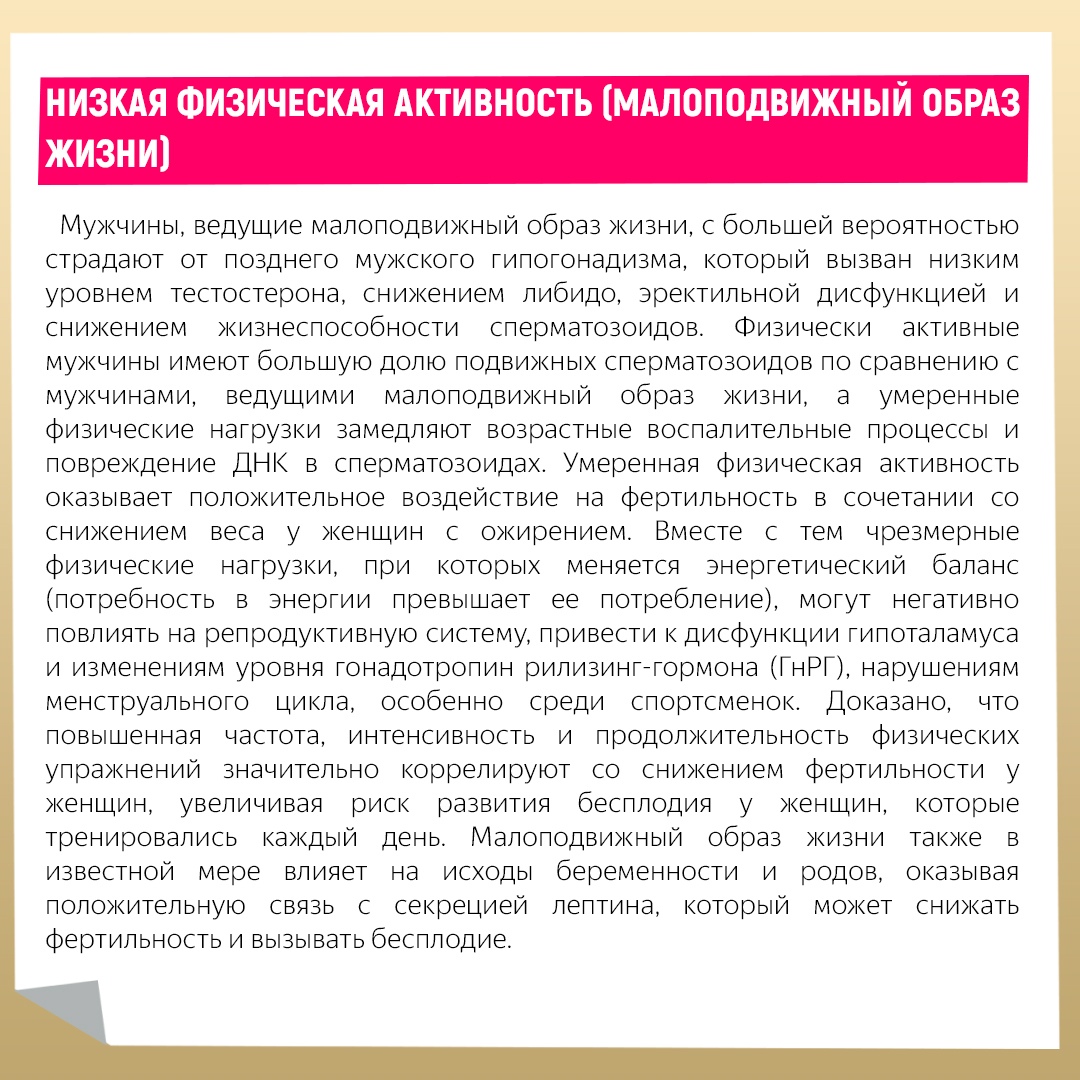 Какие факторы риска влияют на ваше репродуктивное здоровье