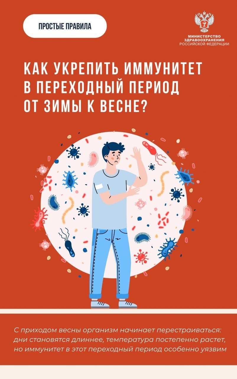 Как укрепить иммунитет в переходный период от зимы к весне?