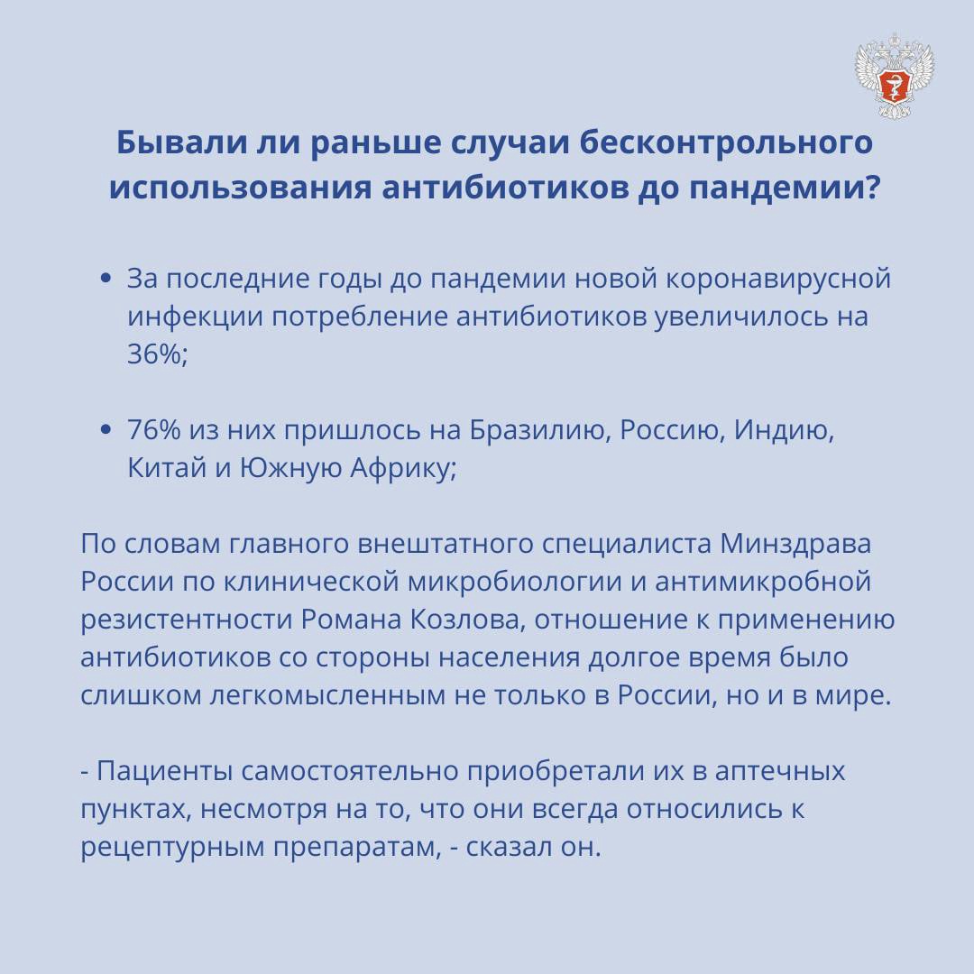 Антибиотики и коронавирус. Что нужно знать?