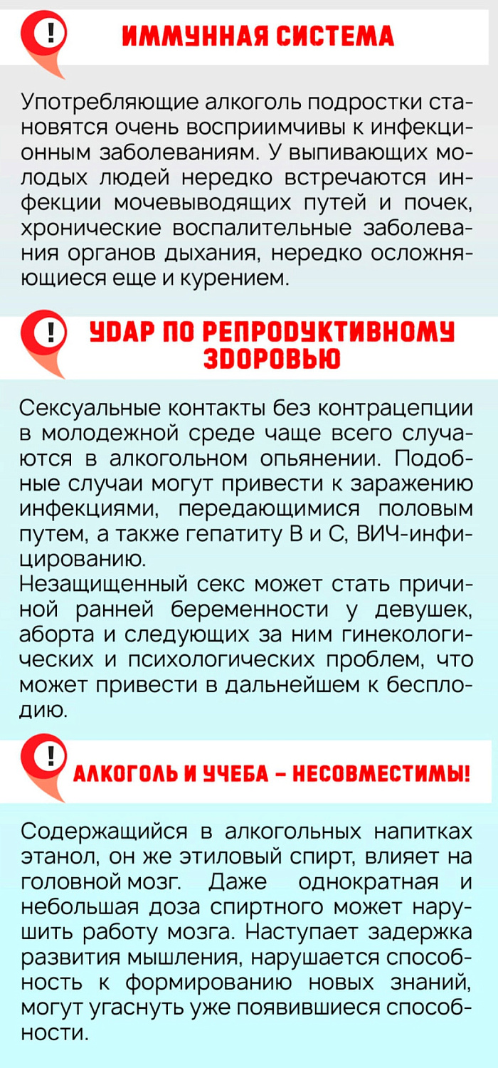 Откажитесь от алкоголя