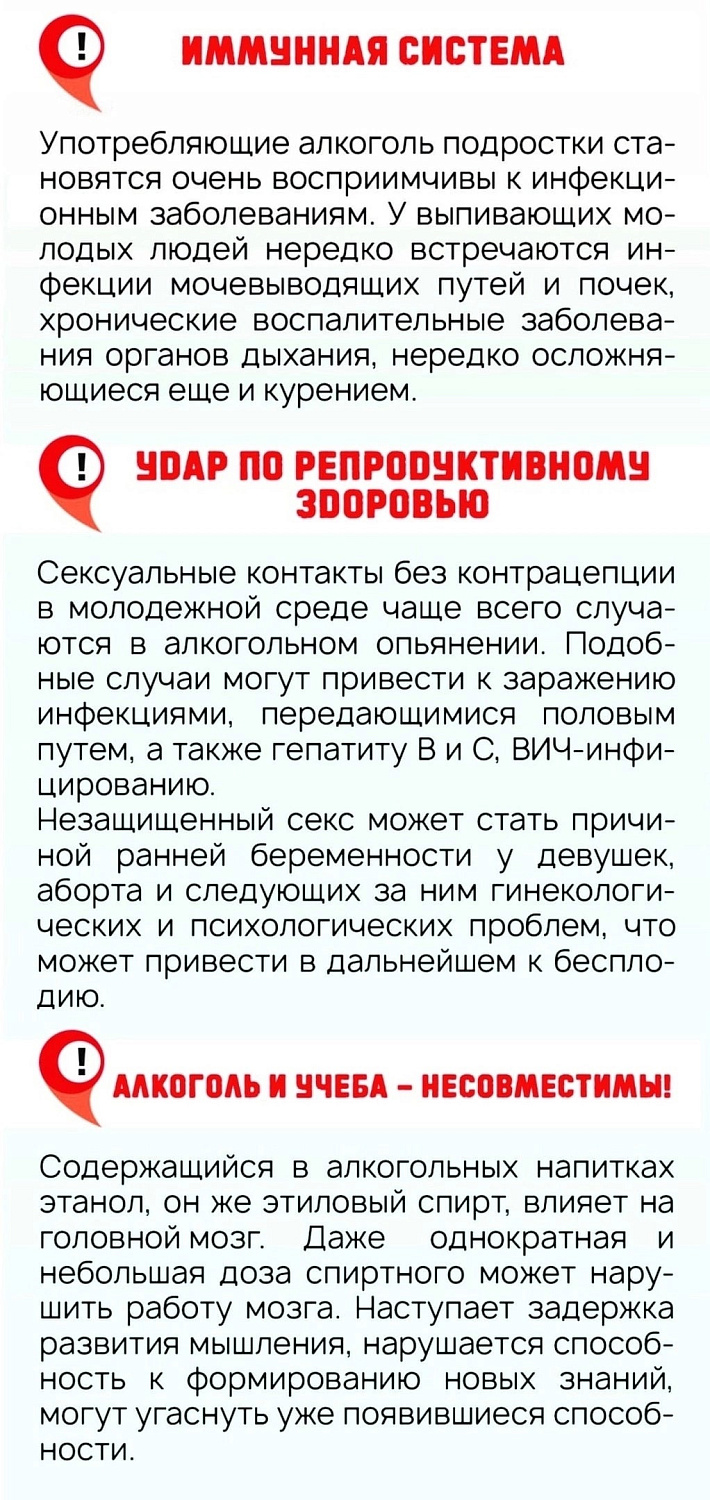 Хотите оставаться здоровыми и успешными- откажитесь от алкоголя!